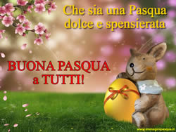 Auguri Buona Pasqua coniglietto